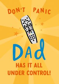 Tap to view Dad Has it Under Control Father's Day Card