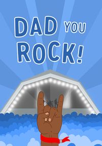 Tap to view Father's Day Dad You Rock Card
