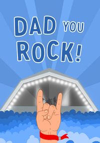 Tap to view Father's Day You Rock Dad Card