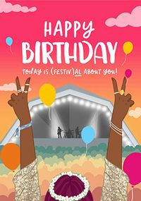 Tap to view Festiv Queen All About You Birthday Card