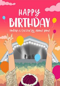 Festiv Hun All About You Birthday Card