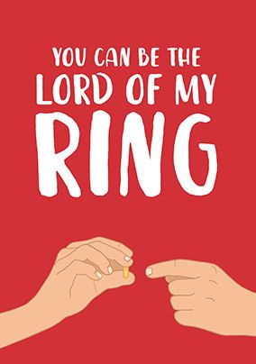 Lord of My Ring Card