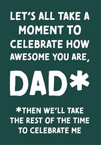 Tap to view How Awesome You Are Dad Father's Day Card