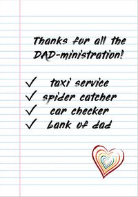 Tap to view Dad-ministration Father's Day Card