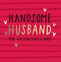 Handsome Husband on Valentine's Card