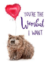 Wombat Anniversary Card