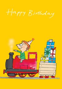 Train Birthday Boy Card