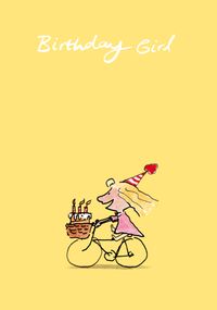 Bike Birthday Girl Card