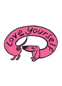 Tap to view Love Yourself Sausage Dog Card