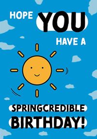 Tap to view Springcredible Birthday Card