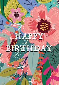 Tap to view Floral Pattern Birthday Card