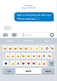 Tap to view Everything Okay With Your Keyboard Father's Day Card
