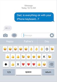 Tap to view Everything Okay With Your Keyboard Father's Day Card