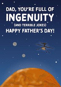 Tap to view Dad Full of Terrible Jokes Father's Day Card