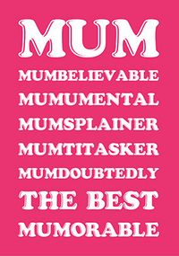 Tap to view Best Mumorable Mothers Day Card