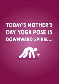 Tap to view Downward Spiral Mothers Day Card