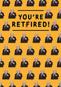 Tap to view You're Retired Resignation Card