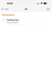 Tap to view Reminder Thinking of You Card
