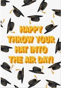 Tap to view Throw your Hat Up Graduation Card