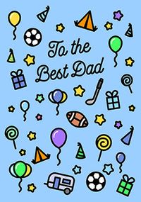 To the Best Dad Cute Father's Day Card