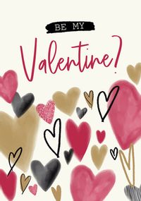 Tap to view Be My Valentine Hearts Card