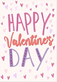 Happy Valentine's Day Hearts Card