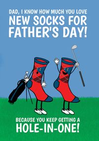 Tap to view Keep Getting a Hole-In-One Father's Day Card