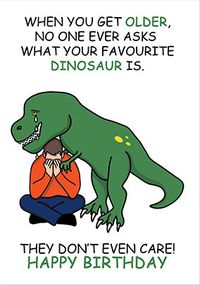 Tap to view Favourite Dinosaur Birthday Card
