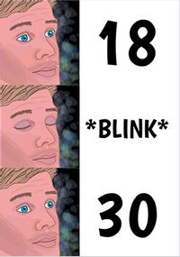 Tap to view Blink 30th Birthday Card