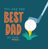 Golf Ball Best Dad Father's Day Card