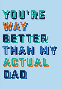 Like  A Dad Father's Day Card