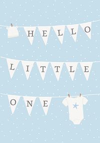 Tap to view Dotty Washing Line Blue Card