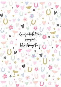 Tap to view Wedding Patterns Confetti Icons  Card