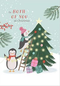 Tap to view Penguin Both Of You At Christmas Card