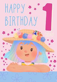 Dolly Daydream - 1 Today Birthday Card