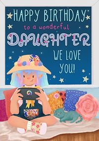 Dolly Daydream - Wonderful Daughter Birthday Card
