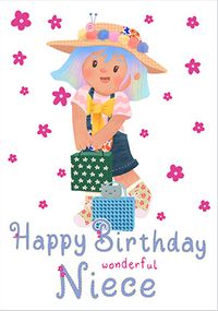 Tap to view Dolly Daydream - Wonderful Niece Birthday Card