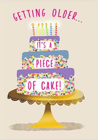 Piece of Cake Birthday Card