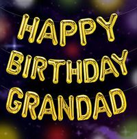 Birthday Balloons Grandad Card