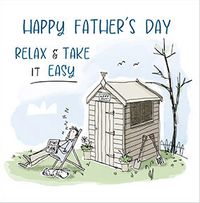 Tap to view Relax Take it Easy Father's Day Card