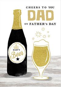 Cheers to Dad Beer Father's Day Card