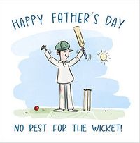 No Rest for the Wicket Father's Day Card
