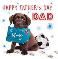 Dad Puppy Father's Day Card
