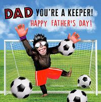 Tap to view Dad You're a Keeper Father's Day Card