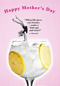 Tap to view Gin and Tonic Mother's Day Card