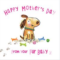 Fur Baby Dog Mum Mother's Day Card