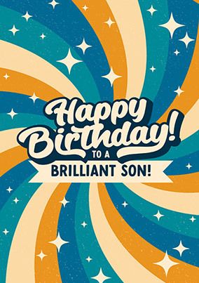 Brilliant Son Birthday Card