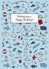 Fishing You Birthday Card