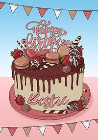 Tap to view Cake Bestie Birthday Card