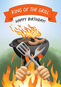 Grill King Birthday Card